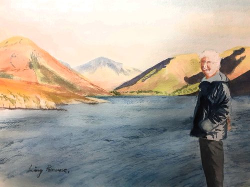 Irving, Ann at Wast Water, Lake District, watercolour.